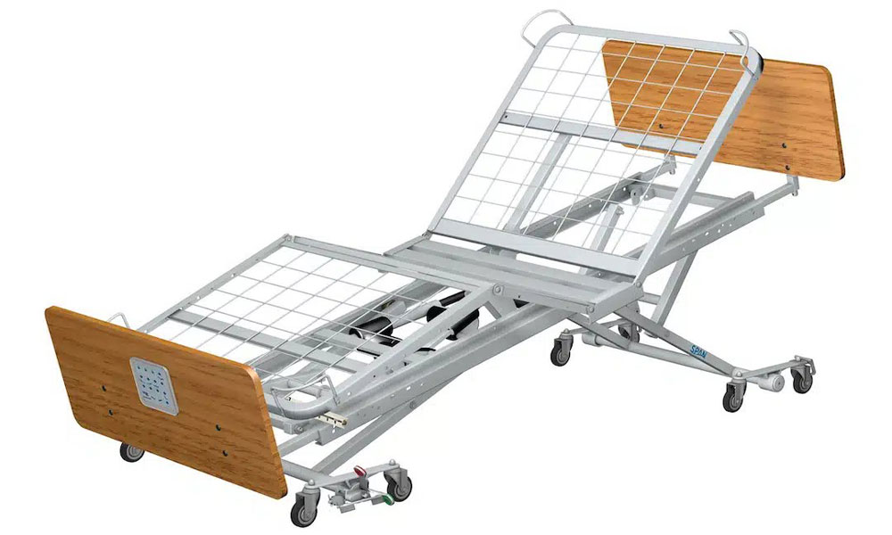 تخت بیمارستانی سه‌ شکن و چهارشکن